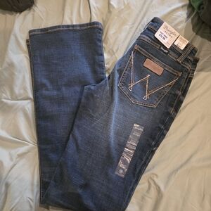 Wrangler Women's Dark Blue Bootcut Jeans
